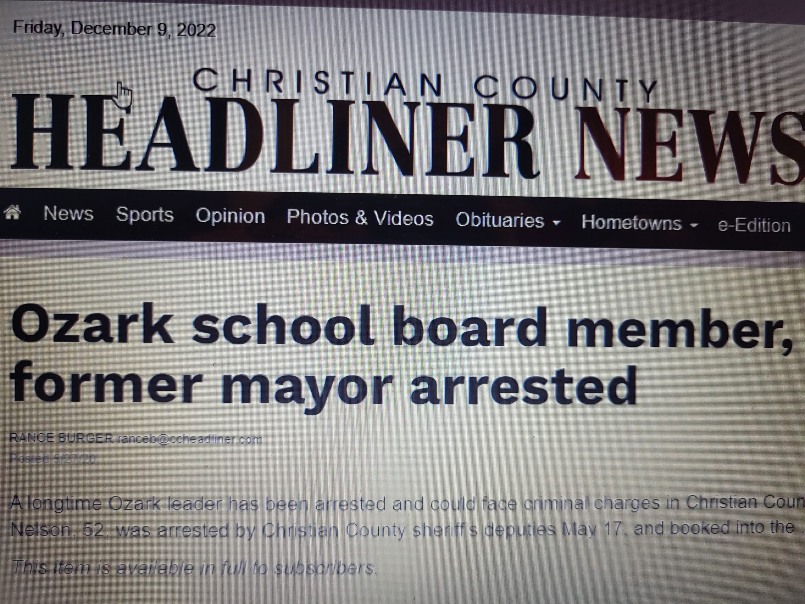 Sex discrimination, assault haunt Ozark’s ex-mayor, current school board member!