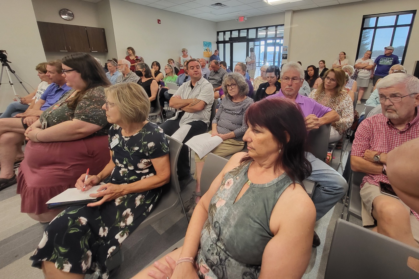 Crowded Library Board meeting alive with controversy now
